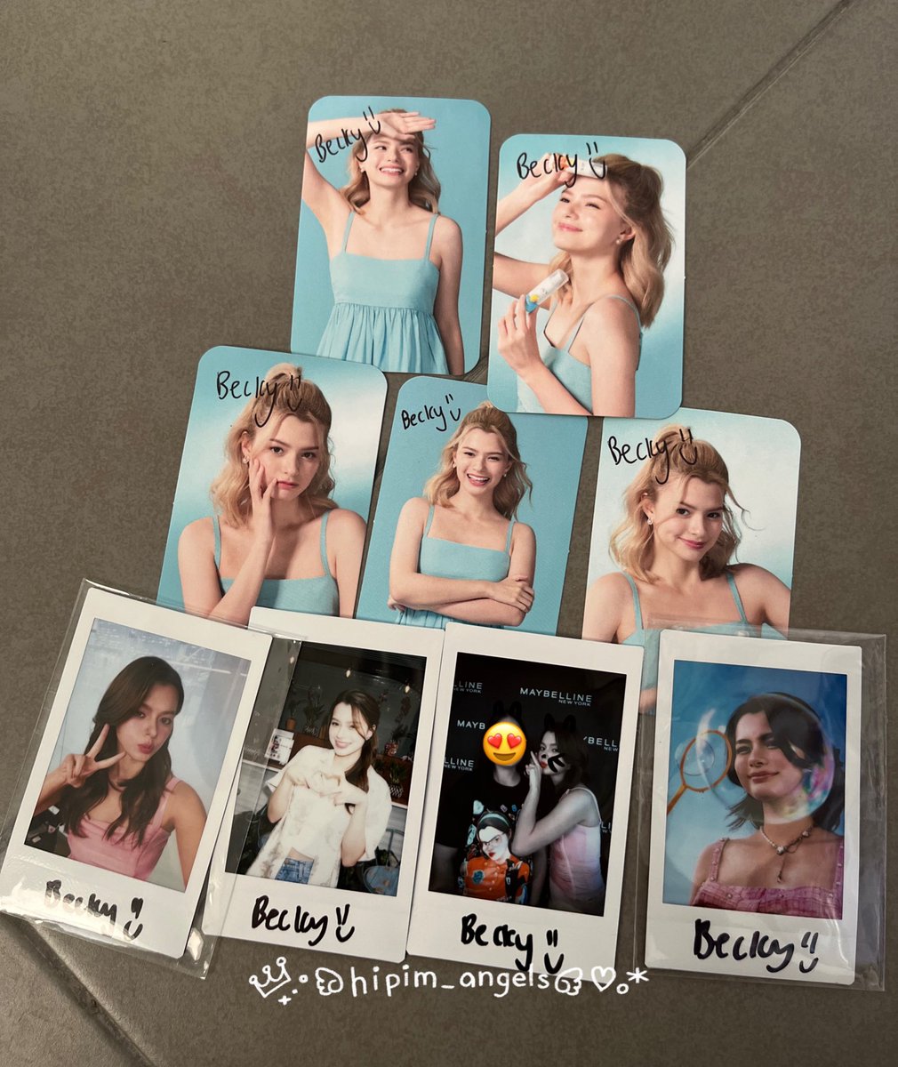 Sign Photo Card Collection🤍🧚🏻‍♀️ my cuteness
 #beckysangels