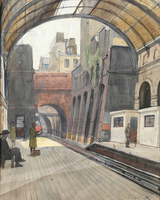 Notting Hill Gate- Denys G. Wells (1881–1973).