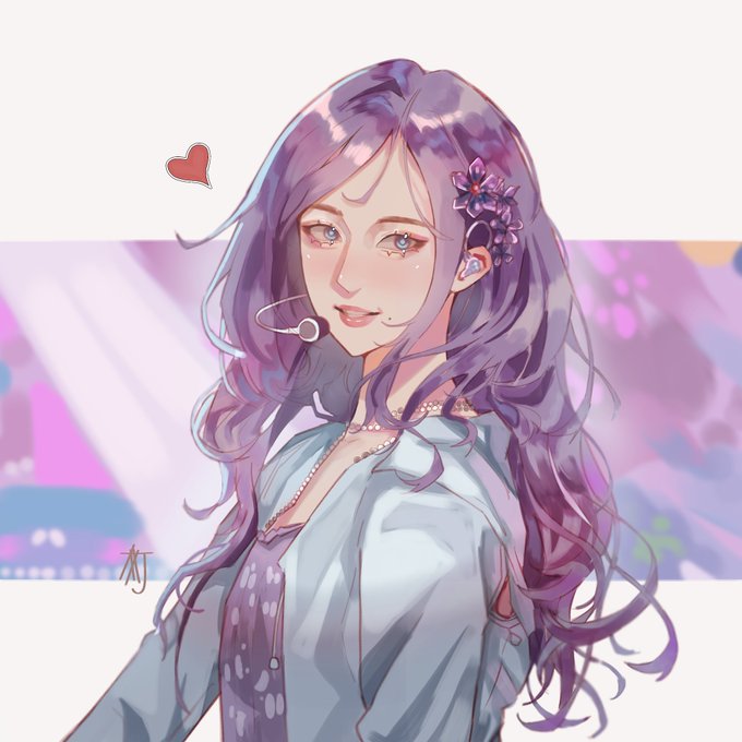 「jewelry purple flower」 illustration images(Latest)