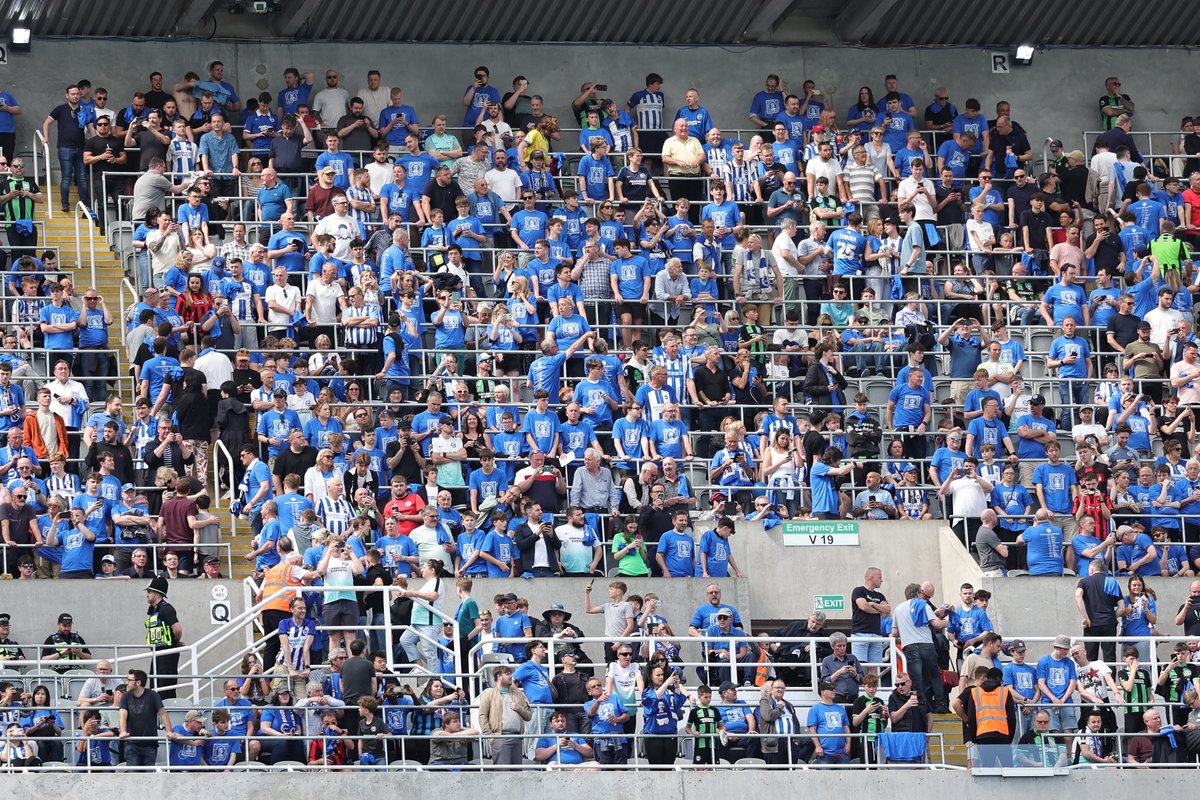 We hope those who made the long trip up to Newcastle liked the t-shirts in the away end yesterday as our 'thank you' for your amazing support on the road during the 23/24 season. 🫶