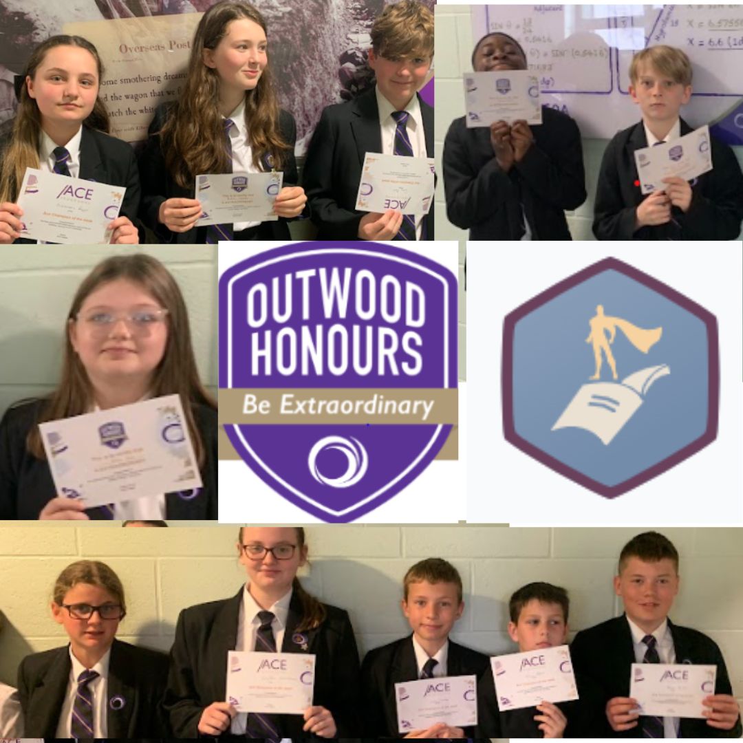 OutwoodAdwick's tweet image. This weeks ACE of the week at Outwood Academy Adwick. Congratulations to the students who obtained their Homework Hero Honours Badge. #GOINGFORGOLD