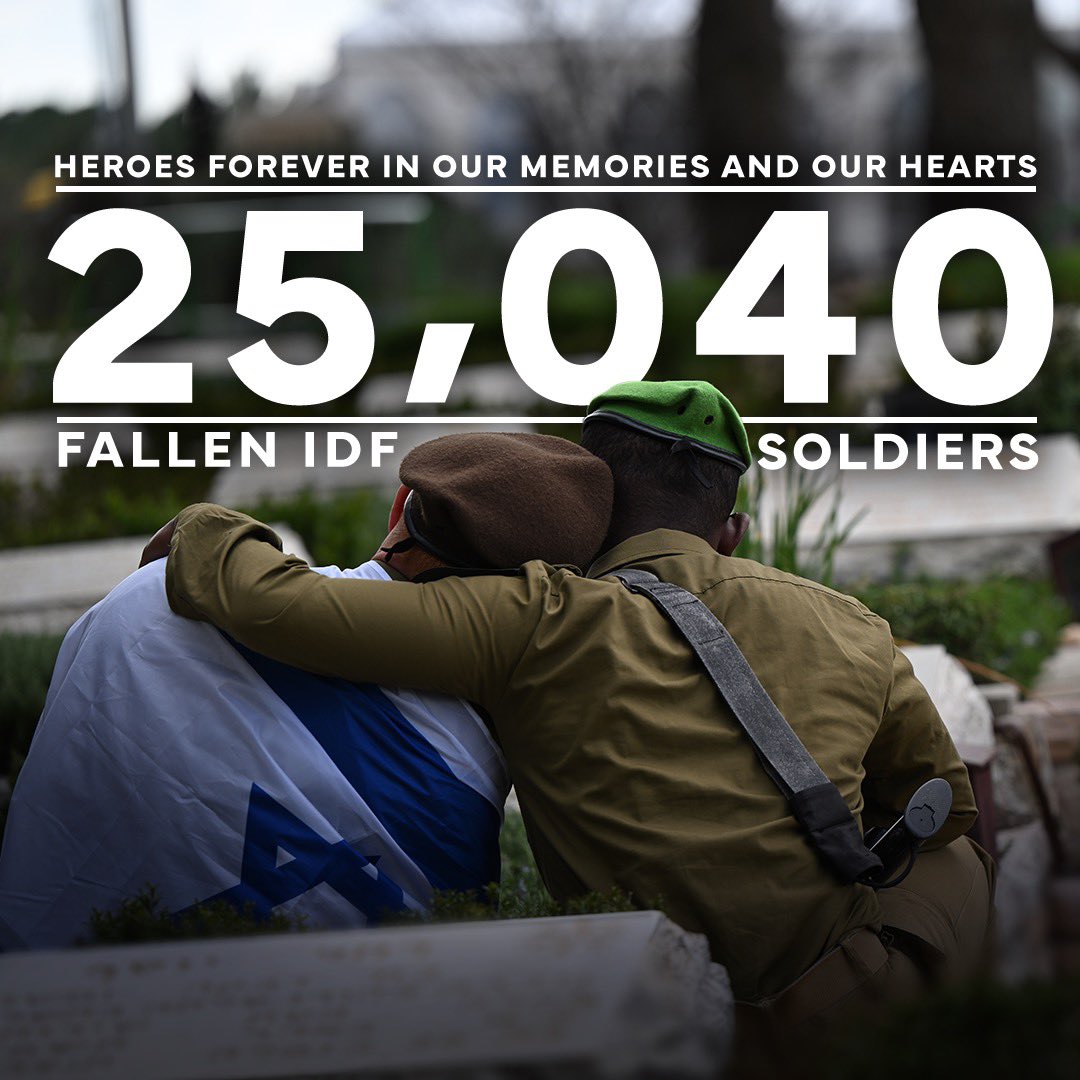 They gave us our tomorrow. On Israel's Memorial Day, we remember the heroes who gave the ultimate sacrifice in defense of the state of Israel🕯️