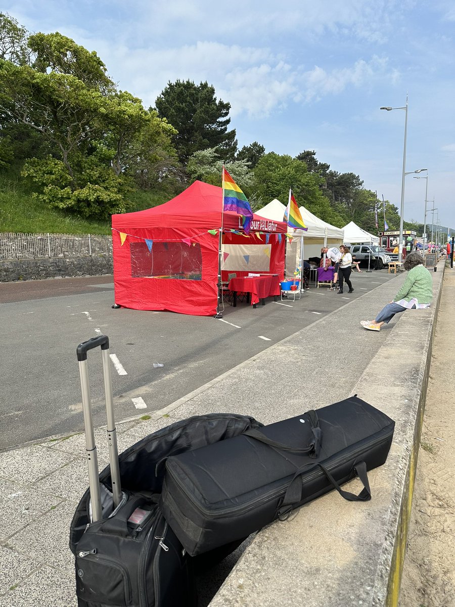 Have cameras but just need to find our gazebo! You’ll find us close to Welsh Labour! 🤘😍