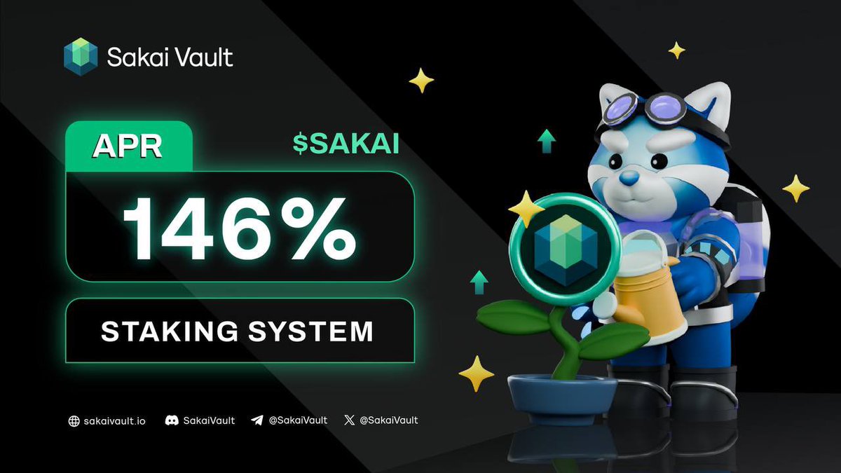 💥Sakai Staking APR 146%💥

To whom looking for an extra income source, SAKAI staking offers a great deal. By simply staking $SAKAI token, users receive a fixed profit of 200% their investment. This passive income can be especially attractive for users seeking a steady return on