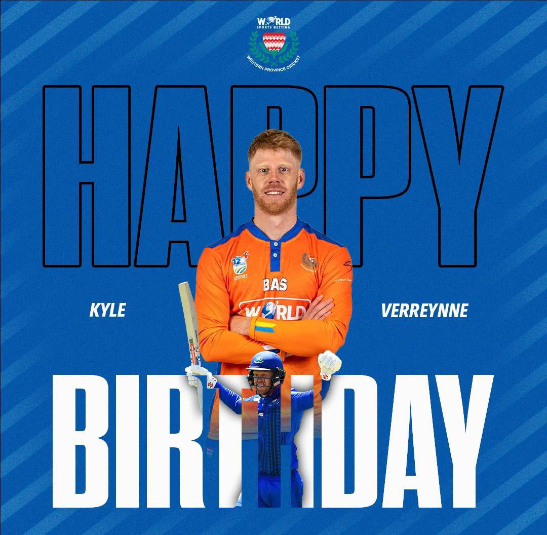 Happy birthday Kyle Verreynne. What a year it’s been and what a year it’ll be. To many more💙

#BoysInBlue💙 #newlandscricket #capetown #westernprovince #WSBNewlnds #WSBWP🧡