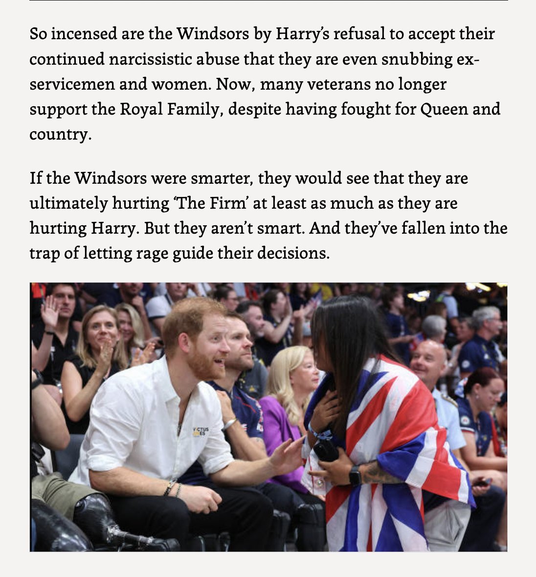 If the Windsors aren't careful, their rage will imperil the throne

#GoodKingHarry #KingHarry #PrincessMeghan #DuchessMeghan #HarryandMeghanAreLoved #MeghanMarkle #PrinceOfPegging #ThatFamily

The Peril of Royal Wrath unpacked4.wordpress.com/2024/05/09/the…