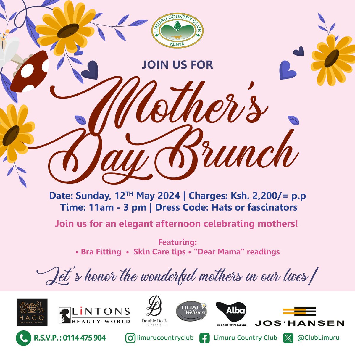 Celebrate Mother's Day with us today at our unforgettable brunch event!

 #MothersDayBrunch #CelebrateMom