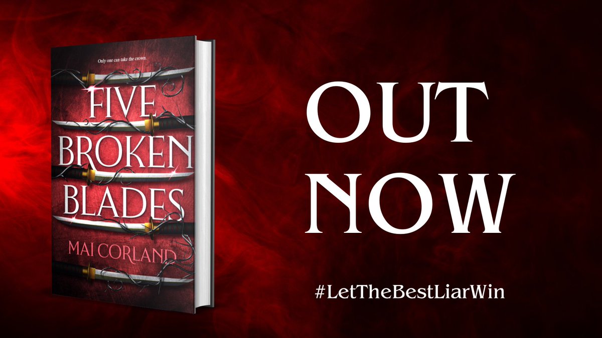 Five ruthless killers. Five deadly motives. One King - who must die. #FiveBrokenBlades by Mai Corland is out now in hardback and ebook ⚔️ Let the best liar win . . . loom.ly/MztRIDA