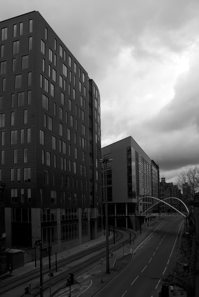 An image of new #moderndesign buildings and #infrastructure on the river #Medlock in #Manchester #CityCentre #Northwest #England #moderndesign #moderndesigns #moderndesignhomes #PictureOfTheDay #blackandwhite #bnw #Monochrome for more see darrensmith.org.uk