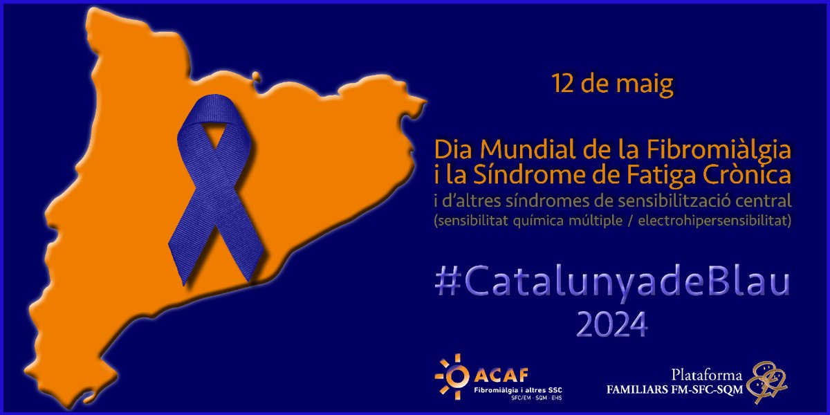 #DIAMUNDIAL Avui és el Dia Mundial de la Fibromiàlgia i les Síndromes de sensibilizació central. L'Ajuntament s'il·luminarà de blau en solidaritat amb les persones afectades.

@ACAFssc @familiarsfmsfc 

#Castellbisbal #CatalunyadeBlau #DiaMundialFibromiàlgia