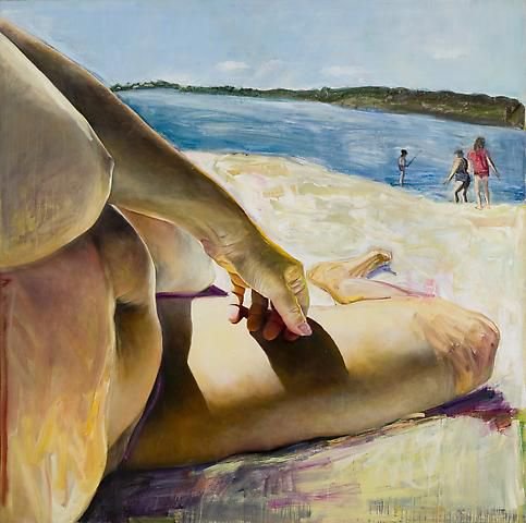 Beachbody (1985) by painter Joan Semmel #womensart