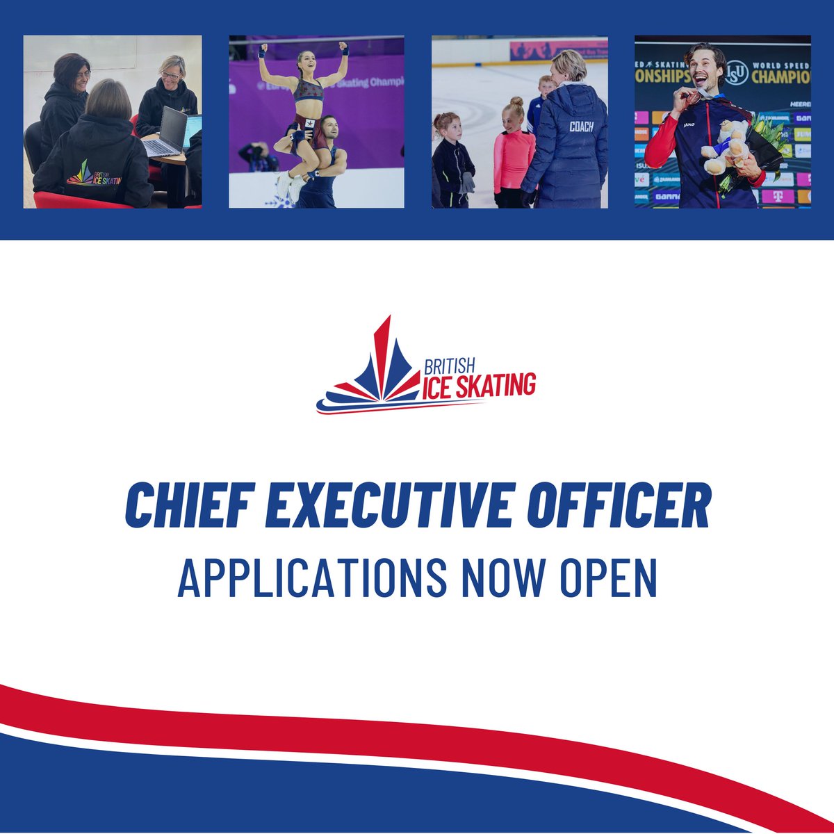 We're looking to appoint an inspiring leader to help us take ice skating to new heights! Applications are now open for the role of BIS Chief Executive Officer. Find out more: iceskating.org.uk/work-with-us Applications close 10th June. #WorkWithUs #ExecutiveVacancy #JobsInSport #CEO