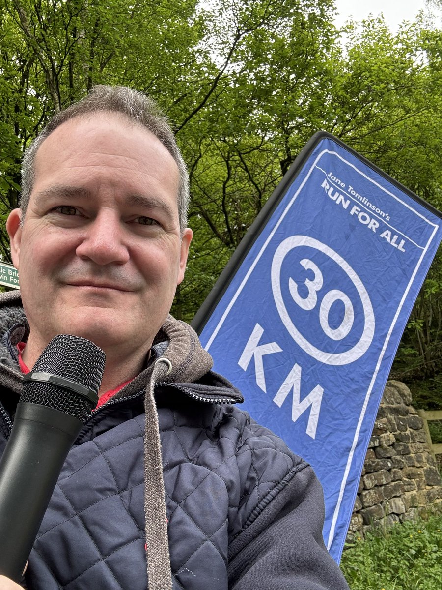 It’s the #RobBurrowLeedsMarathon with @runforall and I’m on commentary at the 30km point close to #Otley. Always a brilliant day and looking forward to seeing everyone soon. #LeedsMarathon #RunForRob