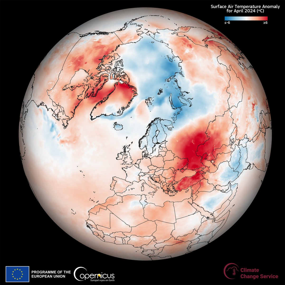 #Copernicus for #ClimateChange awareness According to the latest monthly climate bulletin of our #CopernicusClimate Change Service: 📈The average European temperature for April 2024 was 1.49°C above the 1991-2020 average Read more 👇 climate.copernicus.eu/surface-air-te…