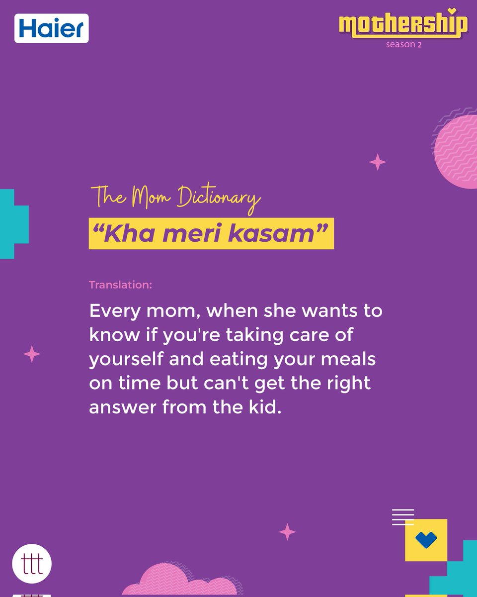 Decode your mom in the comments! 

ttt x Haier(<a href="/IndiaHaier/">Haier India</a>) bring to you Mothership Season 2 - with a special film. Watch it now! #MomsKnowItAll