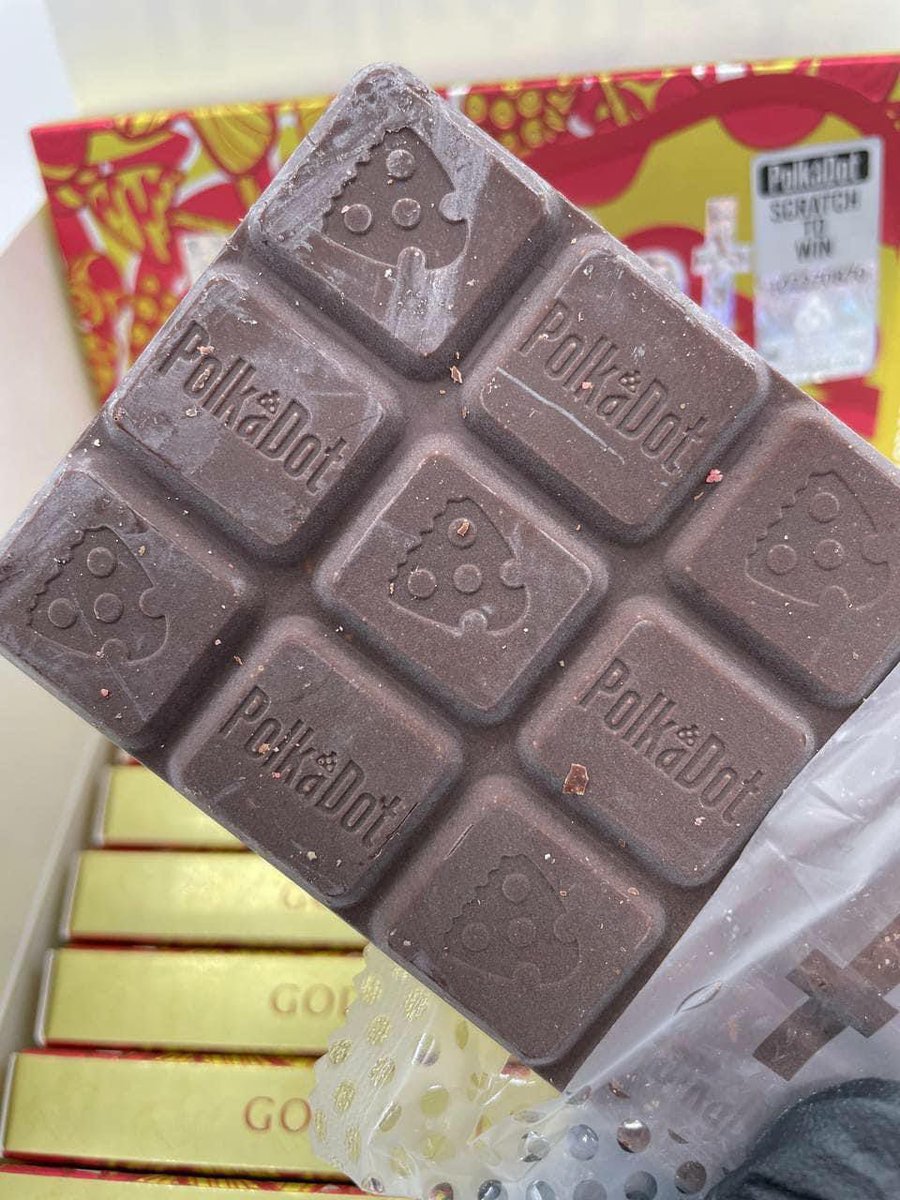 Still good on y'all favorite Polkadot chocolate bars at the best affordable prices and very authentic chocolate 🍫 
#chocolatebars #partydrug #mentalhealth #drugs #music #oriele #shroom #Bitcoin #Crypto #drugtwt #edtwt #NFT #anxiety #stressrelief #Medtwitter #NYC #Newjersy