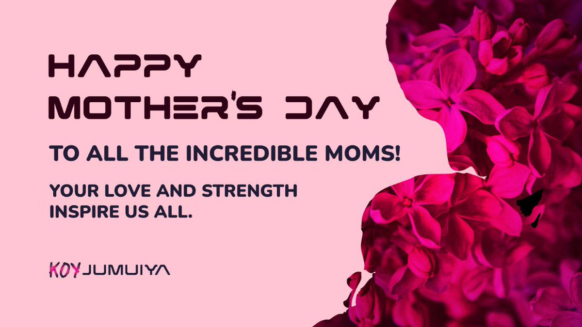From the heart of KOY Jumuiya DAO, we extend our warmest greetings and deepest gratitude to all the incredible mothers in our community. 🌸 Happy Mother's Day! 🌸