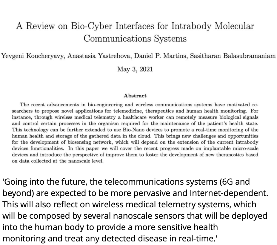 CorinneNokel's tweet photo. Sabrina Wallace
#6G
Has already been deployed
INDUSTRIAL STANDARDS
for
HUMAN BODY COMMUNICATION
Several Nanoscale Sensors deployed into the human body
#IcanREAD
@fear2022
They are making a killing.
Pls wake up
https://t.co/7z7iwHoVep https://t.co/kO4QGrnlYv