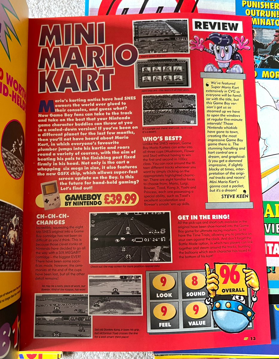 Anyone else remember when Mario Kart for the Game Boy was reviewed in Go! Handheld magazine? This was from April 1993.