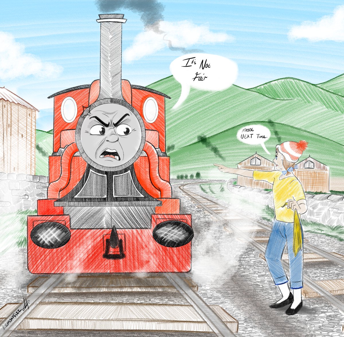 NSFWLemonfizz's tweet image. Hurray!! Can finally Post this!
Happy 79th Anniversary to the RWS
My book was ''Gallivant Old Engines'' and the story I chose was ''Passengers and Polish''
#RWScollab2024