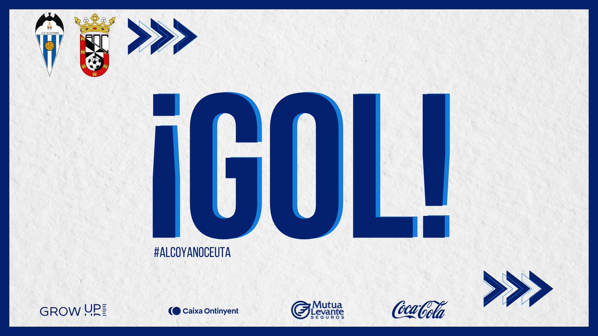 #AlcoyanoCeuta

61’⌚️| GOOOOOOL DEL 🦈 GOOOOOOL DE <a href="/Primiferriz/">Primi</a> 

💙 Vamos Depor

3️⃣CD ALCOYANO
1️⃣AD CEUTA

#esmomentodecreer⚪️🔵