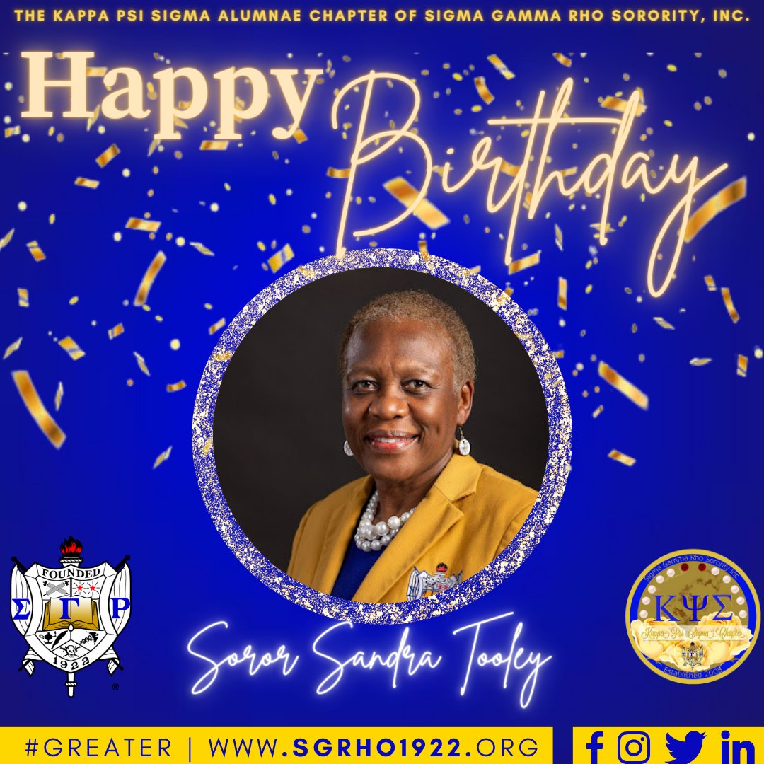KPS_GradSGRho's tweet photo. #POODLEPAUSE 🎉🥳
Let's take a moment and wish Soror Sandra Tooley💙💛 a #Rhoyalblueandgold birthday! #Greaterservice #SigmaShoutout #PRHOdigy #KPS #The6VisionsofGoldenExcellence #4thgeneration #tail https://t.co/kQ1aCTGDMa
