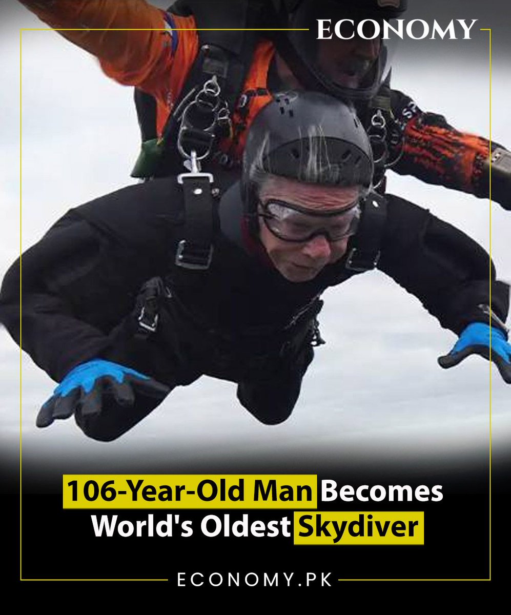 106-Year-Old Man Becomes World's Oldest Skydiver