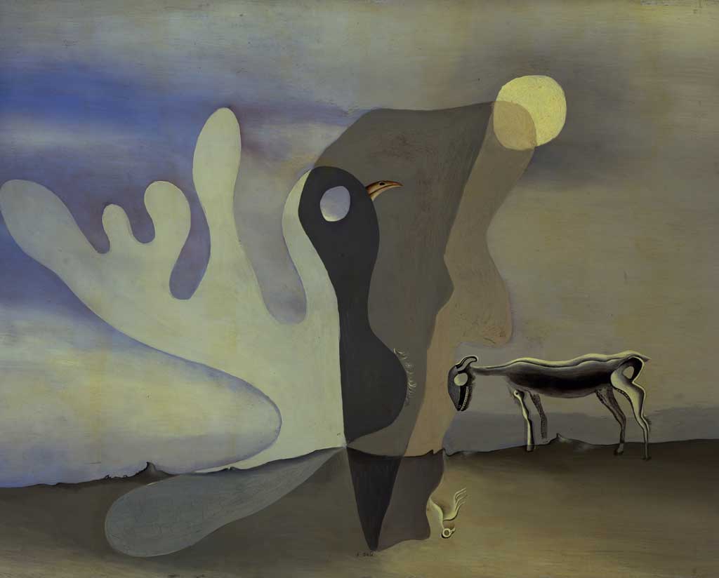 'I would only wish to be silent, but by being silent I lie' — Jerzy Ficowski Salvador Dalí, La vache spectrale. 1928