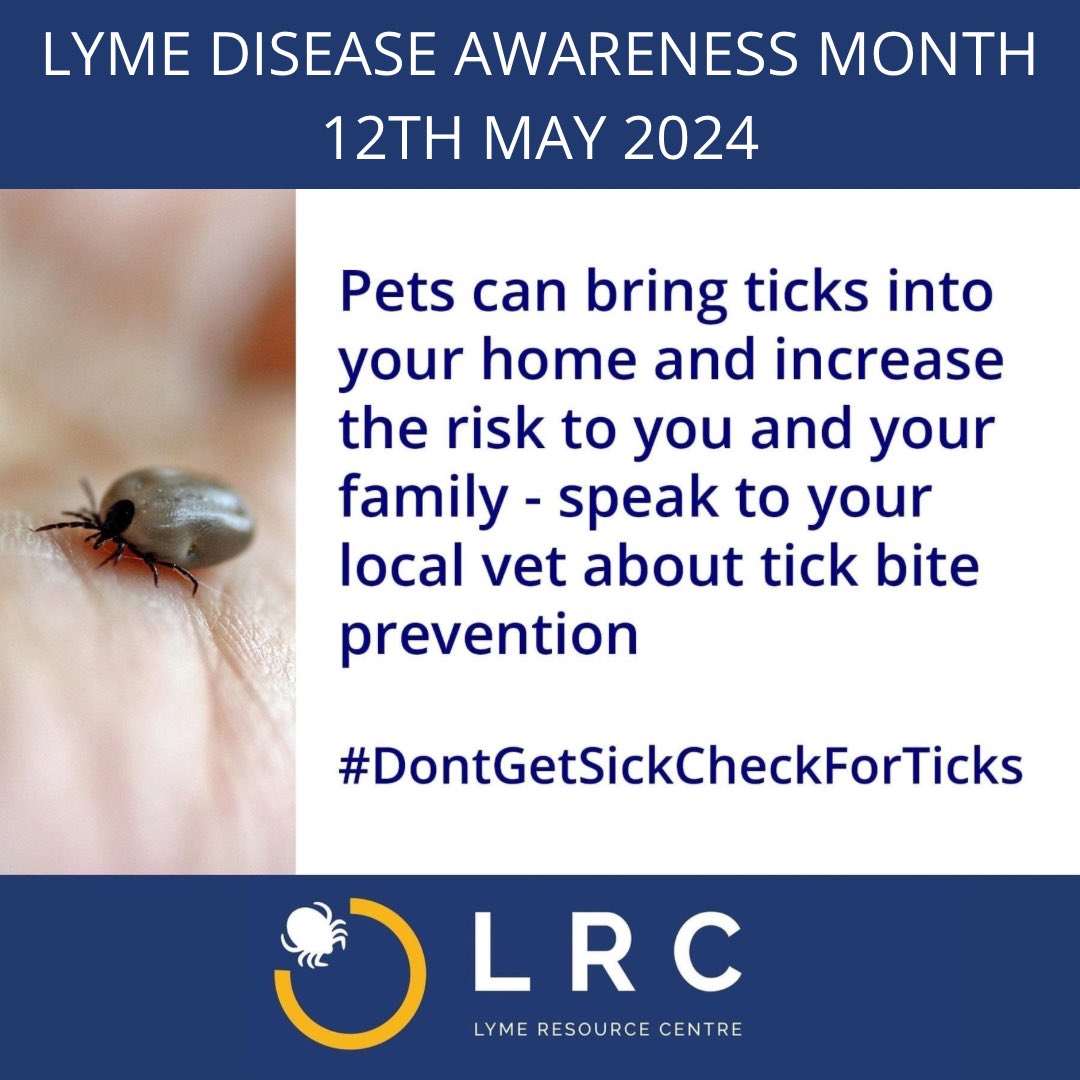 Pets may bring ticks into your home, increasing the risk to you and your family. There are many treatments available to protect your pets - speak to your vet to discuss which is best for your furry friends! #LymeDiseaseAwarenessMonth