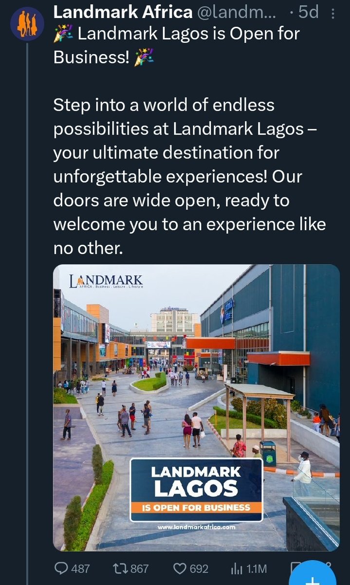 Stop gaslighting d naive! #journalism comes with duties of saying & implying truth only. On 30th April, @landmarkafrica said what they built in 6 yrs was detroyed in 6 days. 6 days later, #landmark opened for biz. #Nigerians such as @naijama have been asking patriotic questions.