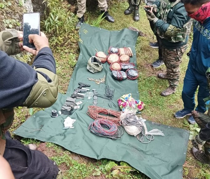 Terrorist Hideout Unearthed In J&K’s Reasi District; huge cache of Arms and ammunition recovered