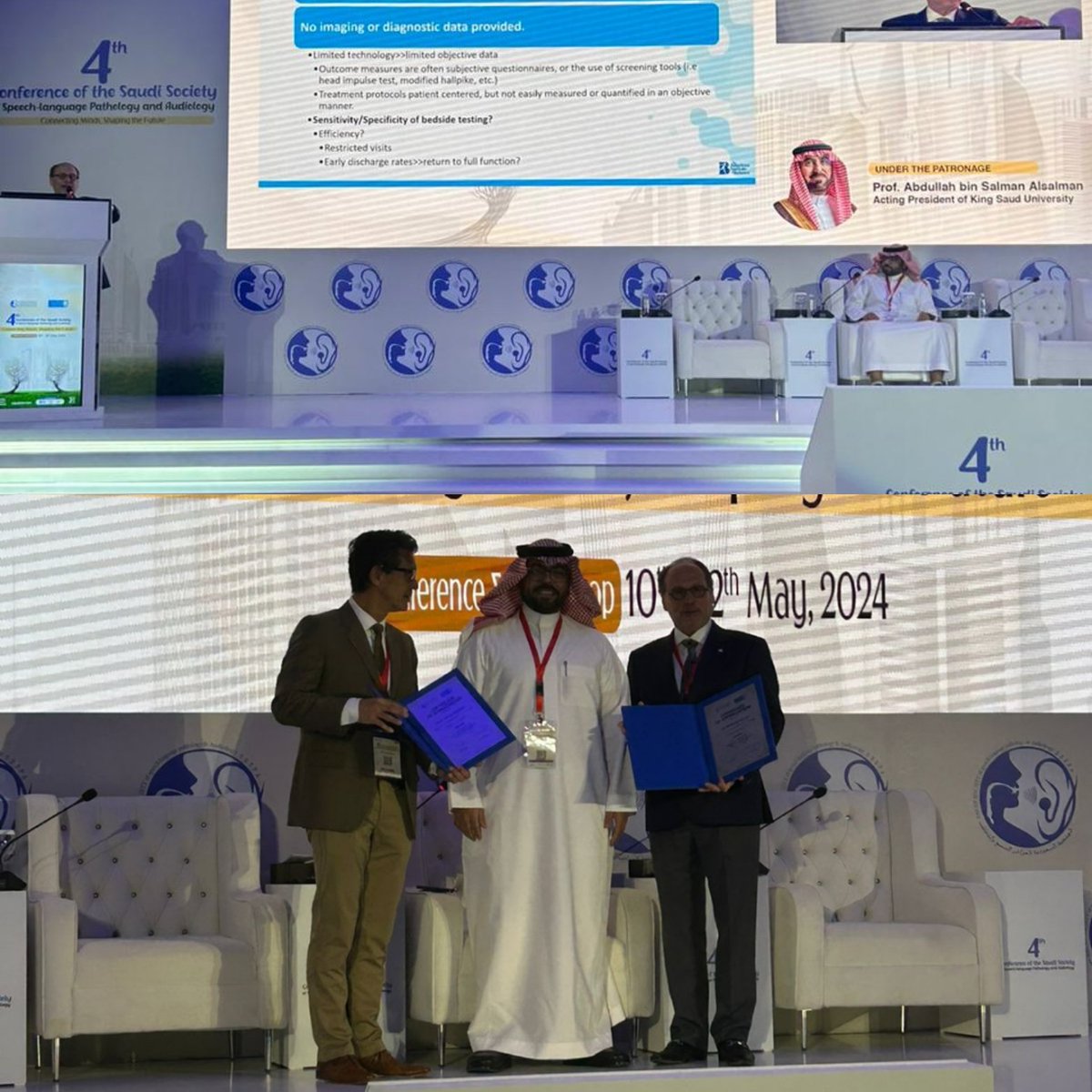 تشرفت بتقديم وإدارة الجلسة الأولى بمؤتمر الجمعية السعودية لأمراض السمع والتخاطب <a href="/SSSLPA/">الجمعية السعودية لأمراض السمع والتخاطب</a> 
Honored to have served as a moderator at the 4th conference of <a href="/SSSLPA/">الجمعية السعودية لأمراض السمع والتخاطب</a>. Engaging discussions and insightful presentations,
#ssspa2024
#KSU
