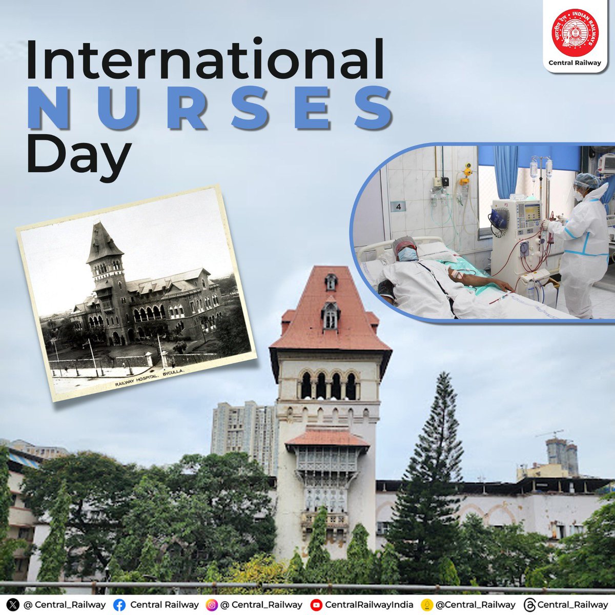 From the frontline to the heartline, nurses make the world a healthier, safer place. Happy International Nurses Day! 
#HealthcareHeores
#CentralRailway