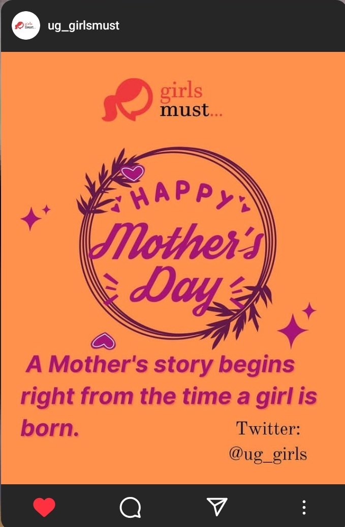A mother's story begins right from the time a girl is born. Happy Mothers' Day to all women and girls out there! #MothersDay2024