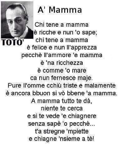 Auguroni a tutte le #mamme Chi ten a #mamma è ricco e Nun o sape #toto' #antoniodecurtisinartetotó