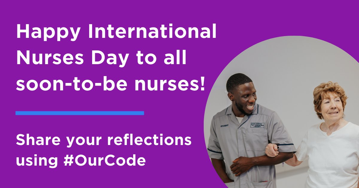 Today we want to say a special thank you to our future nurses and nursing associates - we’re excited to welcome you onto the register 💙 Share your reflections on how The Code supports you using #OurCode nmc.org.uk/education/info… #NursesDay #IND24