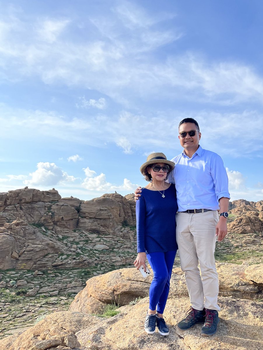 Happy Mother’s Day to all those who are doing the toughest job in the world. This picture of my mom and me was taken during our visit to Dundgobi last summer.
