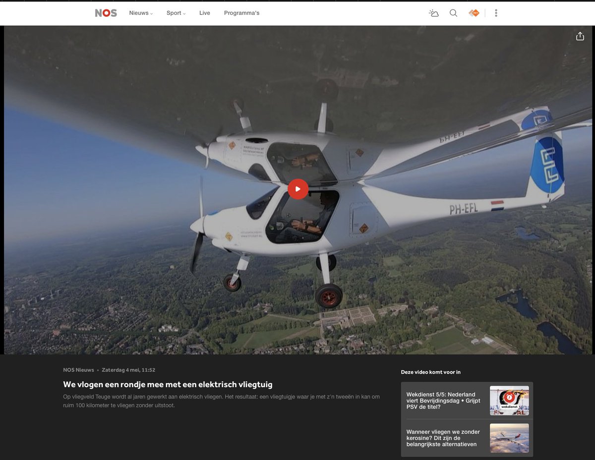 Altijd al meer willen weten over het e-vliegen op vliegveld Teuge. De <a href="/NOS/">NOS</a>  had onlangs een special erover. De NissanElectricClub maakt een EV tour op 9 juni met eindbestemming #VLiegveldTeuge .BBQ ( vlees/vega ) met mooi uitzicht vanaf  e-deck nissanelectricclub.nl/events/nec-clu…