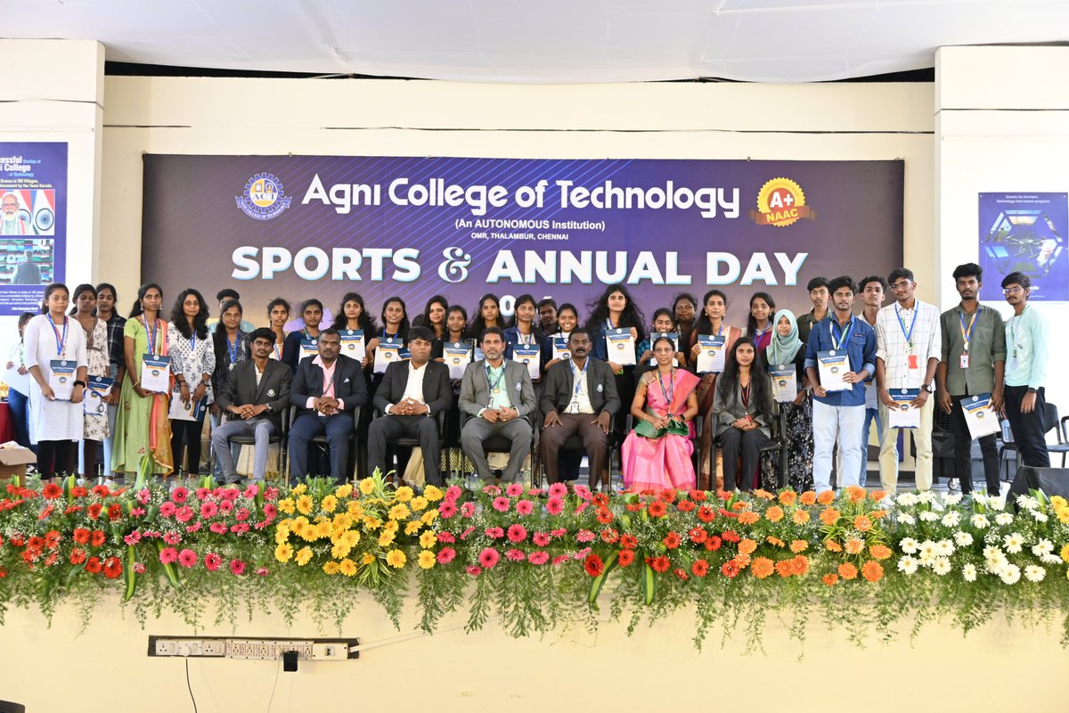 🌟 Celebrating excellence at #AgniCollegeofTechnology! 🏆 From academic brilliance to outstanding leadership, our students shine bright✨ 
#StudentAchievement #AcademicExcellence #Sportsday #Annualday #culturalsday #LeadershipAwards #CollegePride #FutureLeaders #TalentRecognition