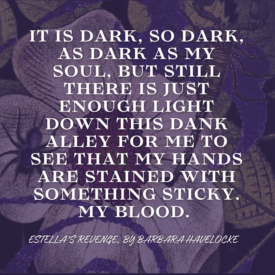 🖤✨It is dark, so dark, as dark as my soul, but still there is just enough light down this dank alley for me to see that my hands are stained with something sticky. My blood.✨🖤 The opening lines of Estella’s Revenge. Want to know more? Buy geni.us/LoSHSA #Kindle