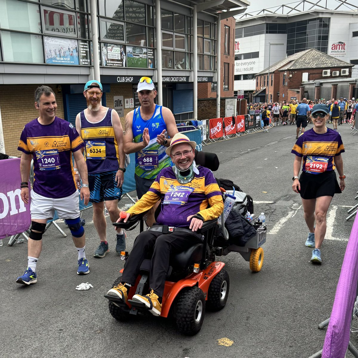 THE MARATHON HAS BEGUN! 💜 Thank you to all our runners and fundraisers today - every penny you raise will get us closer to making the Rob Burrow Centre for MND a reality 💜