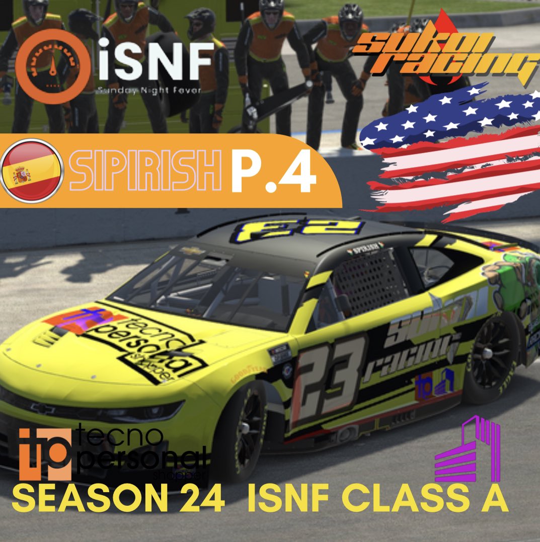 Last race of the regular season before the playoffs, were <a href="/Spirish1/">Spirish</a> just showed up an incredible performance along the whole race, getting good points in both stages and a final P.4 fighting for the race.

For next week is locked and will fight in the first race of playoffs!🔥