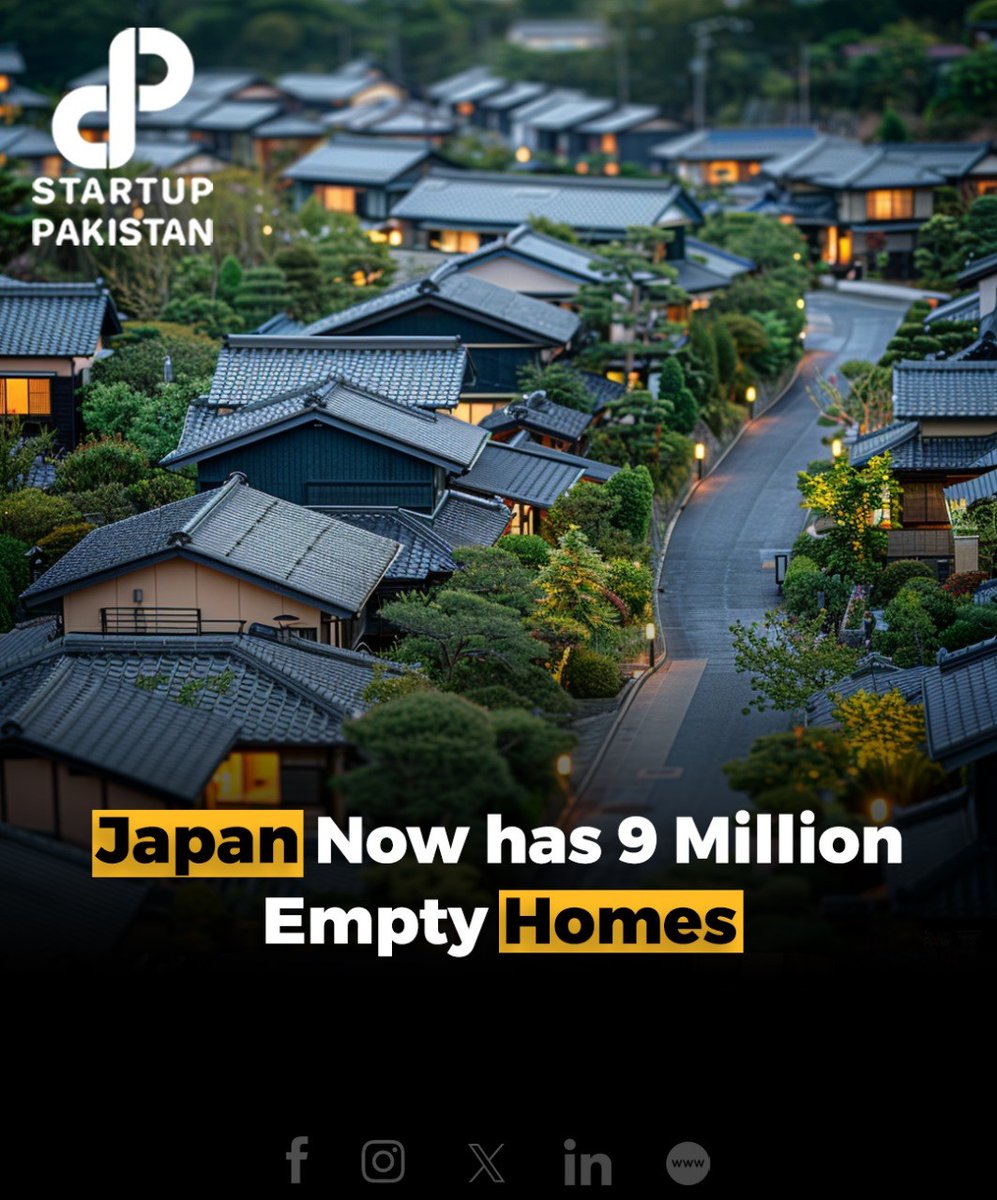 Japan's internal affairs ministry recently reported a staggering 9 million vacant homes as of October 1 last year, marking a significant increase of 510,000 from the previous survey in 2018 and a doubling from figures recorded in 1993. 

#japan #vacant #population