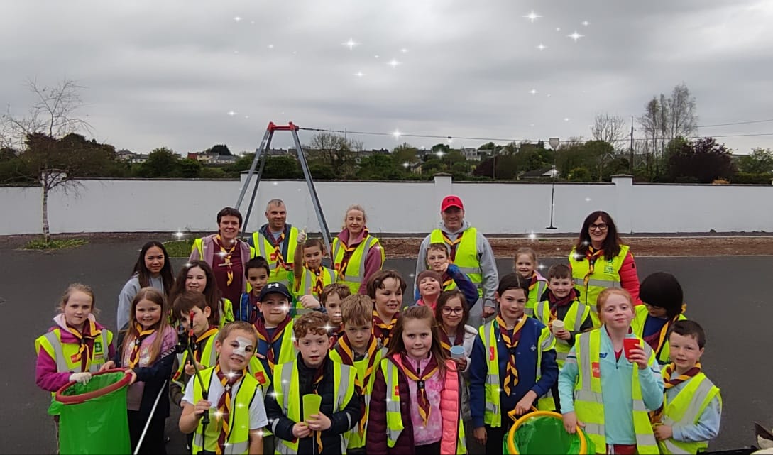 A huge thank you to Tulla Tidy Towns and the Busy Beavers and Tulla Scouts who helped out with a recent #SpringClean24! #SDGsIrl #NationalSpringClean #Clare