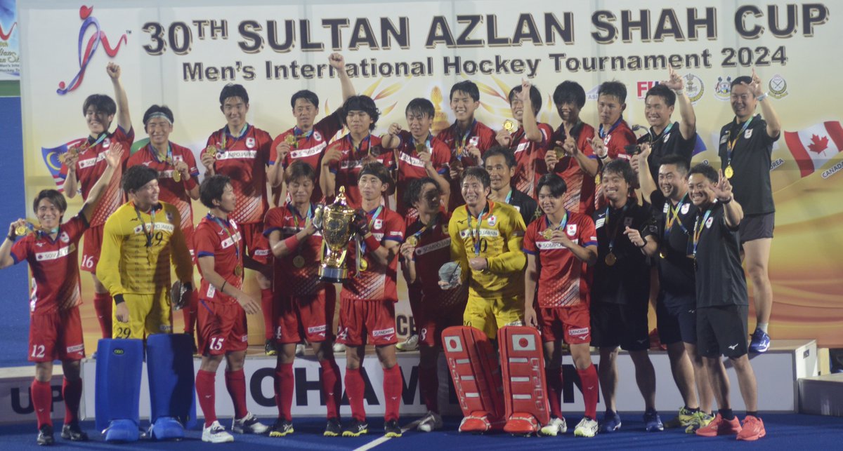 asia_hockey's tweet photo. Japan Wins Gold Medal In Sultan Azlan Shah Cup 2024.
#Asiahockey
#SASC24 https://t.co/JeJFfCPg6r