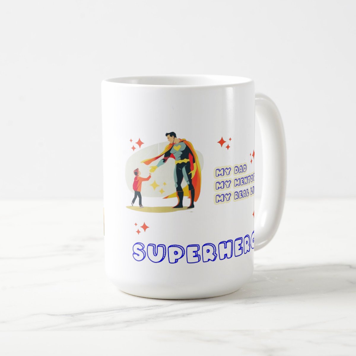 Give Dad the gift of everyday heroics with our 'Superhero Dad' coffee mug – because every sip fuels his superpowers!
#SuperheroDad, #CoffeeMugForDad, #GiftForDad #FathersDayGift, #Fatherhood, #DadLife
#CoffeeLover, #MorningRitual, #DadGiftIdea,
#CoffeeTime
zazzle.com/z/a54ytarh