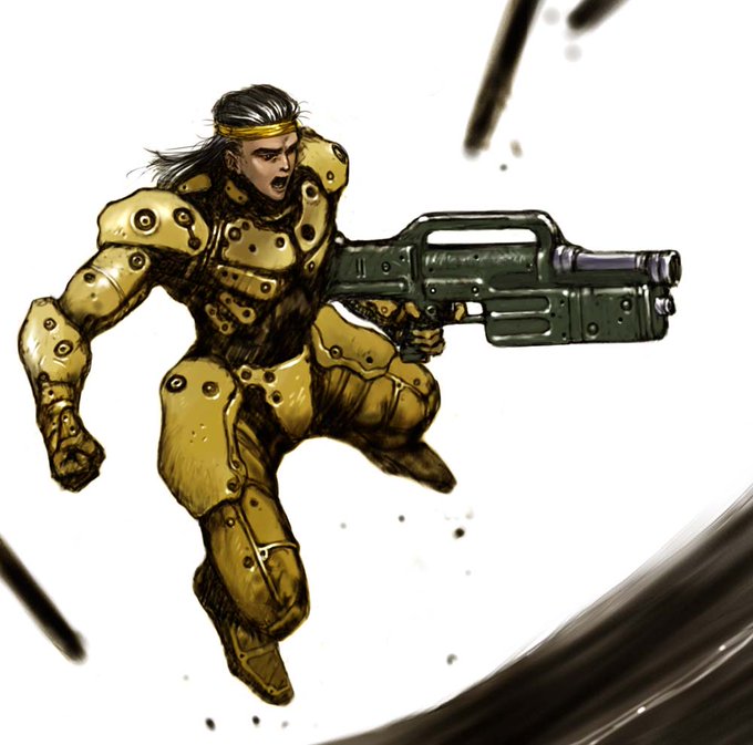 「male focus rifle」 illustration images(Latest)