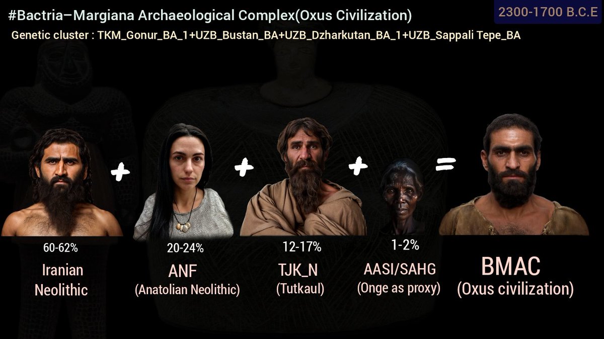 Genetics of BMAC/Oxus civilization(visualized)
