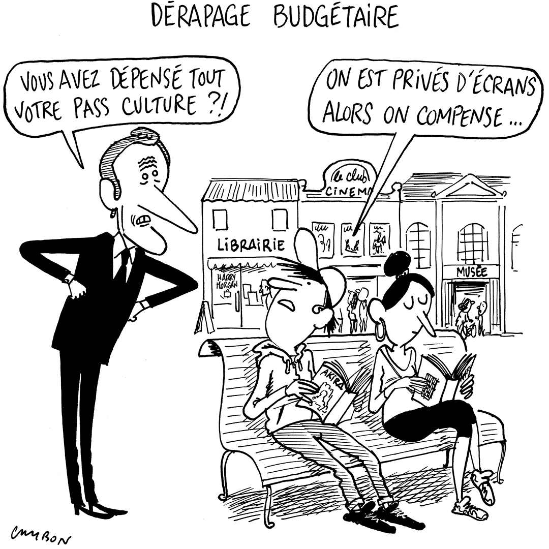 ✏️ Le dessin de la semaine par #MichelCambon pour #LeJournaldesArts. #dessindepresse #humour #passculture #Macron #culture #budget #ministeredelaculture lejournaldesarts.fr/actualites/der…
