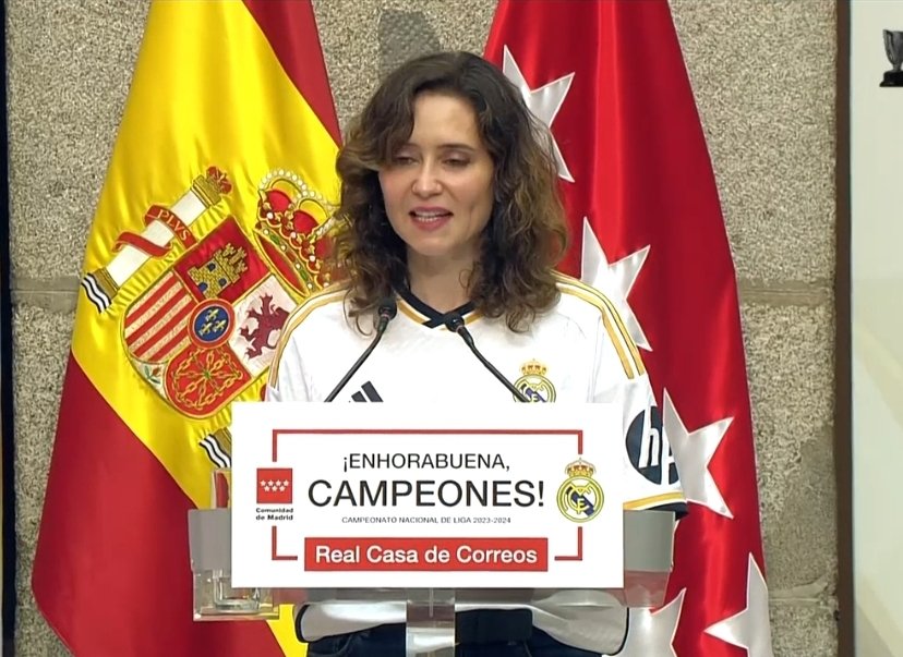 🗣 Isabel Díaz Ayuso, president of Madrid's community: 'Real Madrid means success, values. Until the end, as they say. Thank you Joselu for the night against Bayern.'